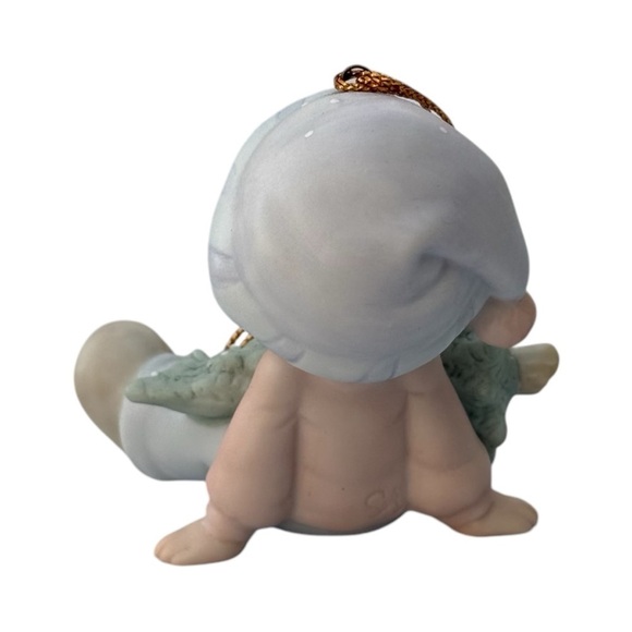 Vintage Precious Moments “Don’t Let the Holidays get you Down” Ceramic Ornament - Picture 3 of 6